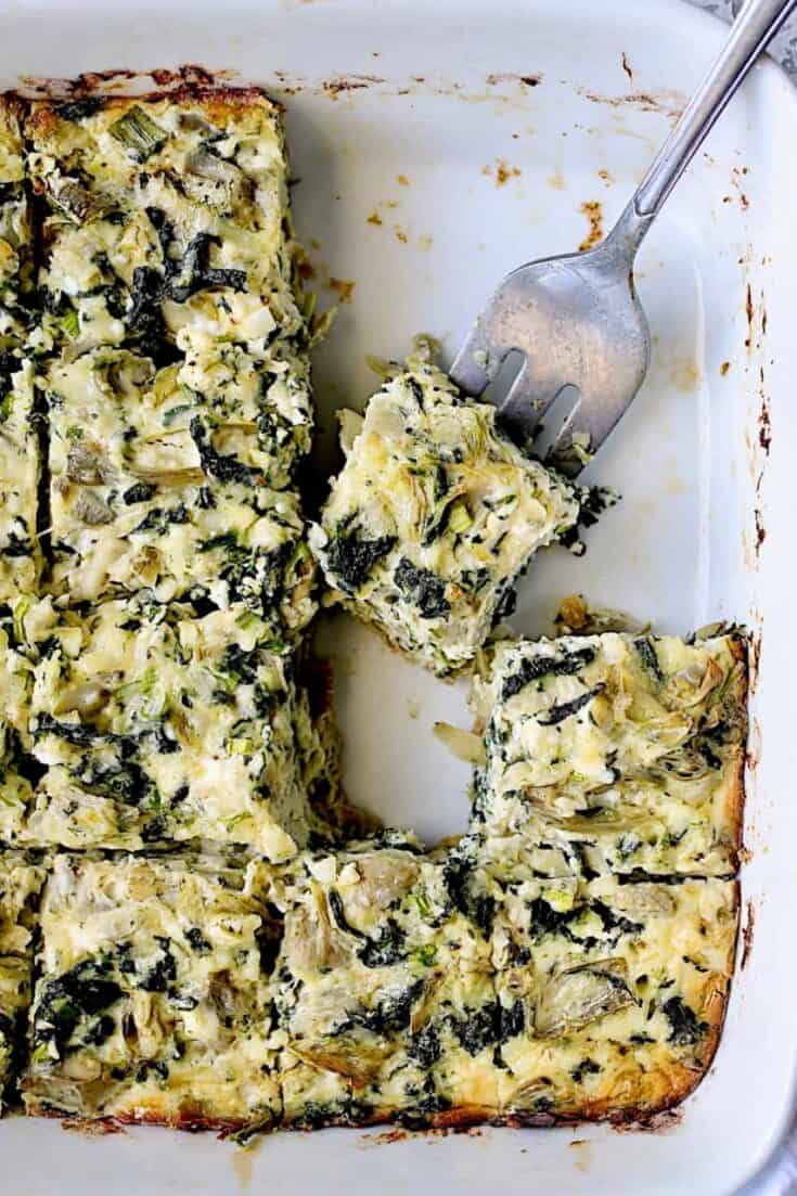 Spinach Artichoke Squares Easy Appetizer Recipe!