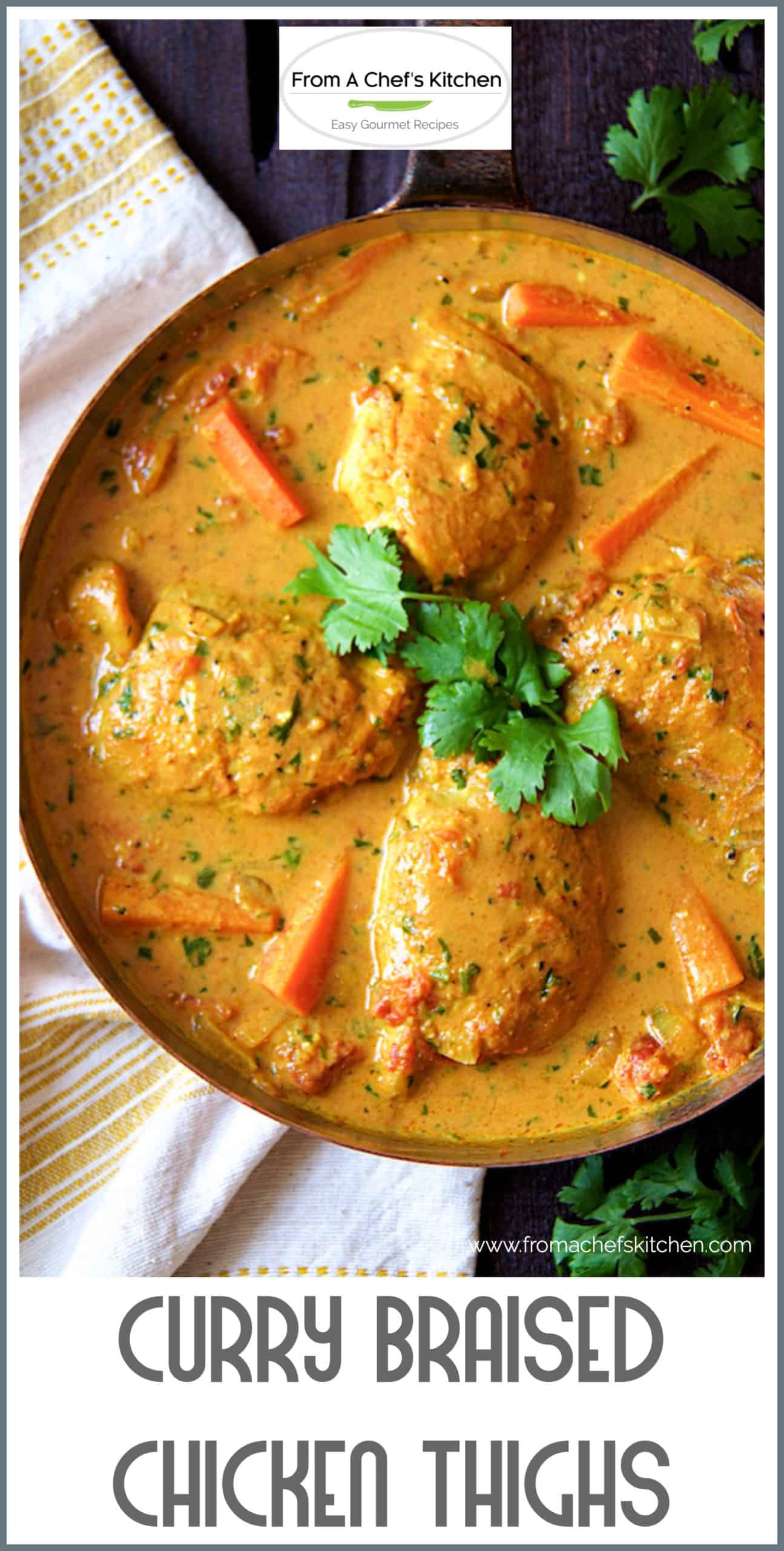 Curry Braised Chicken Thigh Recipe From A Chef's Kitchen