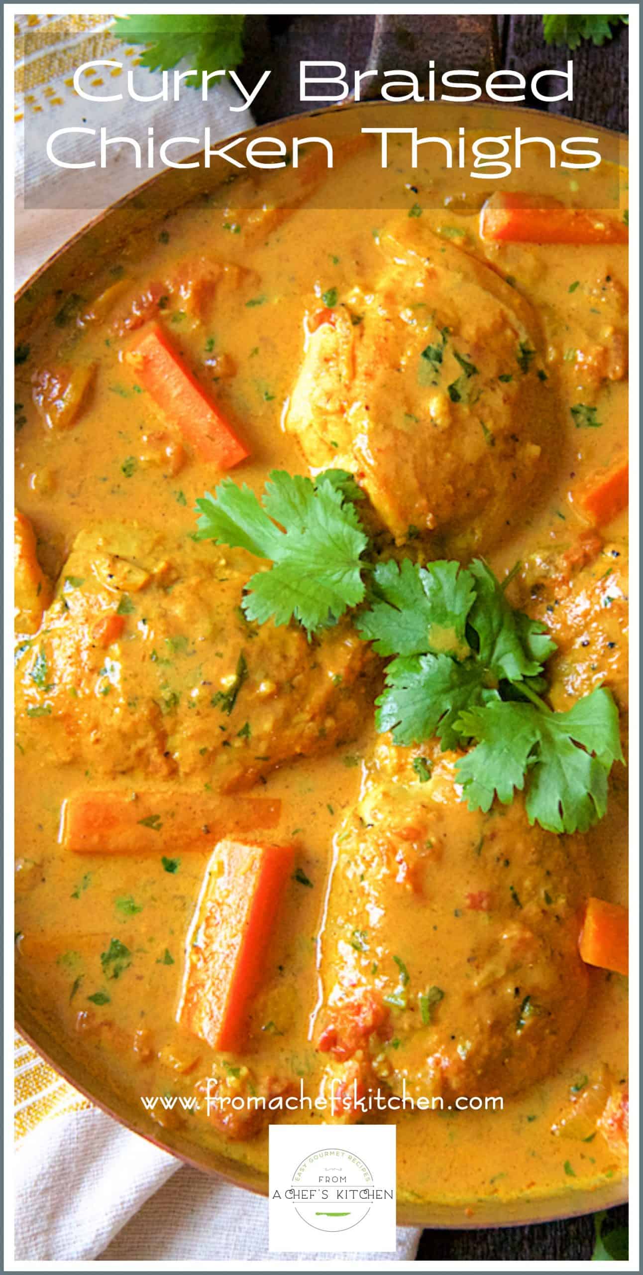 Curry Braised Chicken Thigh Recipe From A Chef's Kitchen