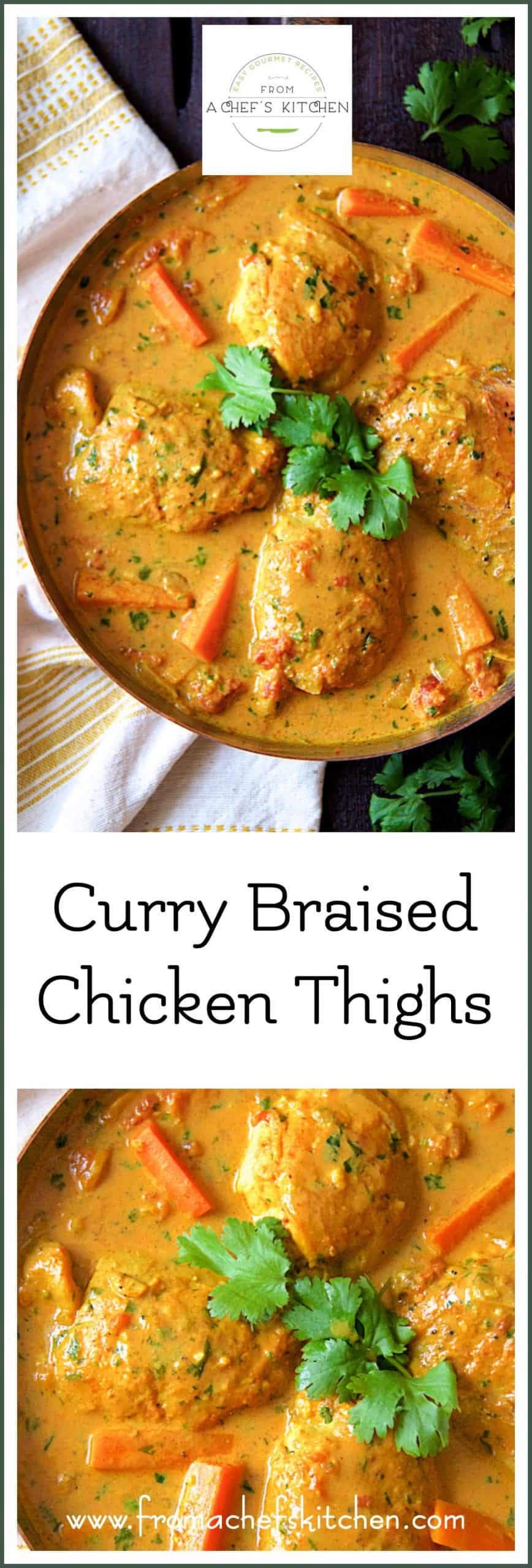Curry Braised Chicken Thigh Recipe From A Chef's Kitchen