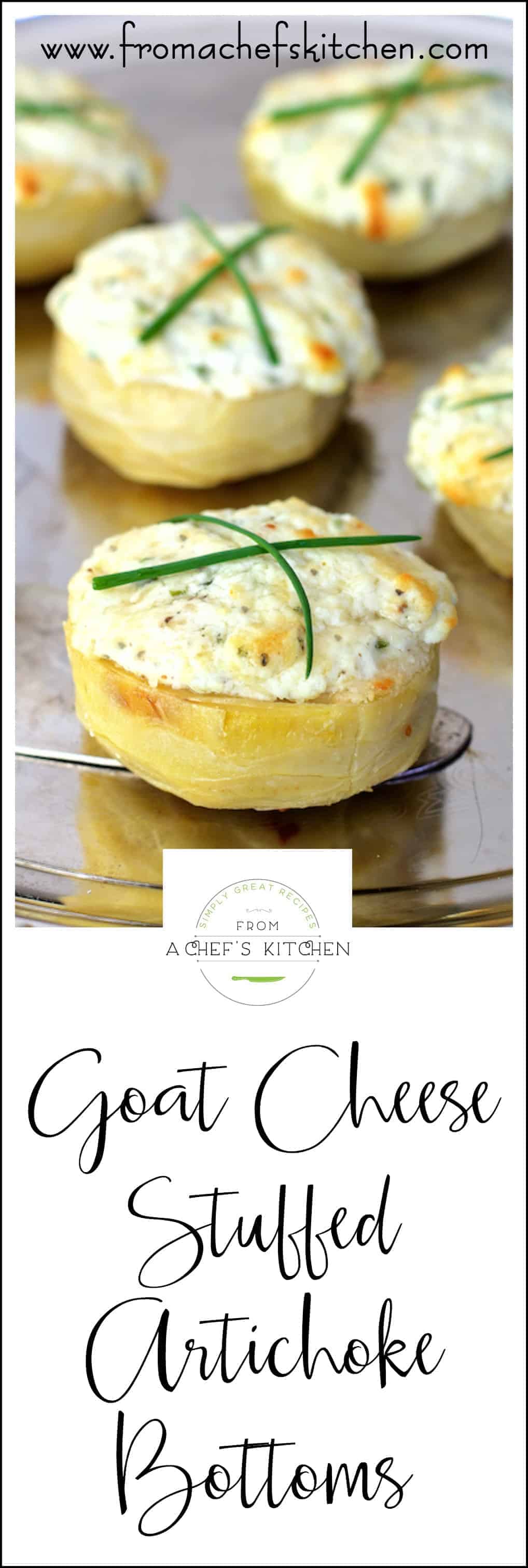 Goat Cheese Stuffed Artichoke Bottoms From A Chef's Kitchen