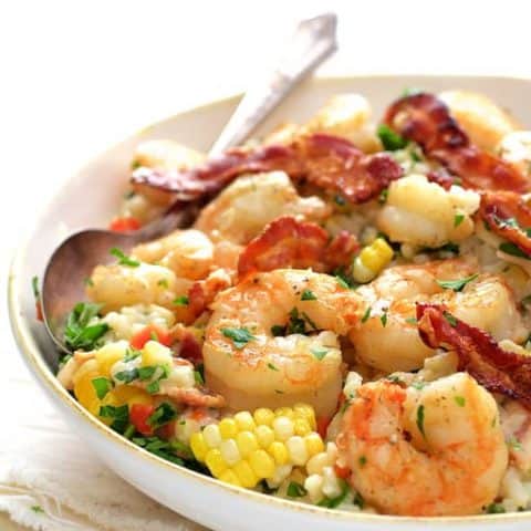 Shrimp and Corn Risotto with Bacon-image