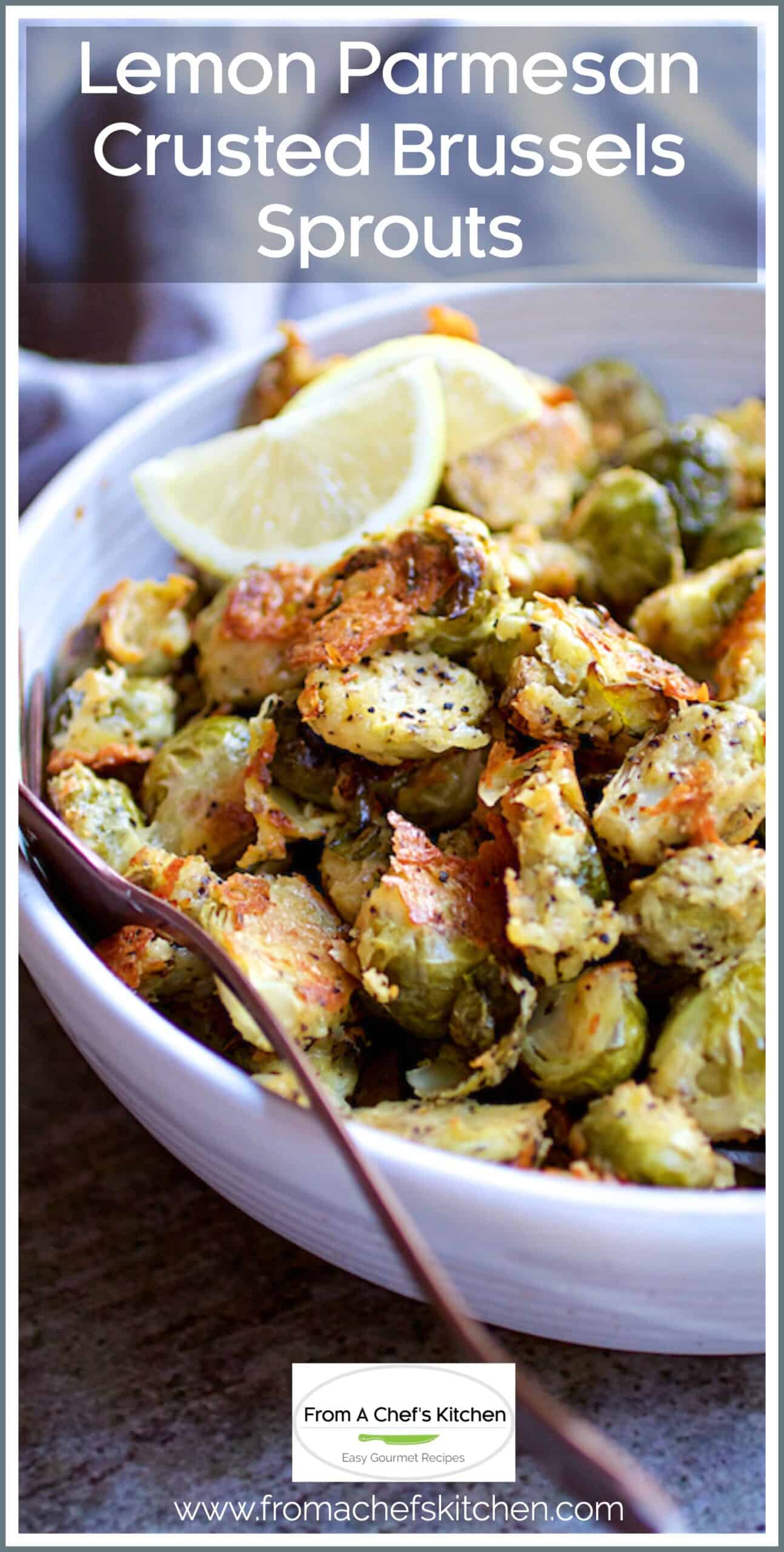 Lemon Parmesan Roasted Brussels Sprouts