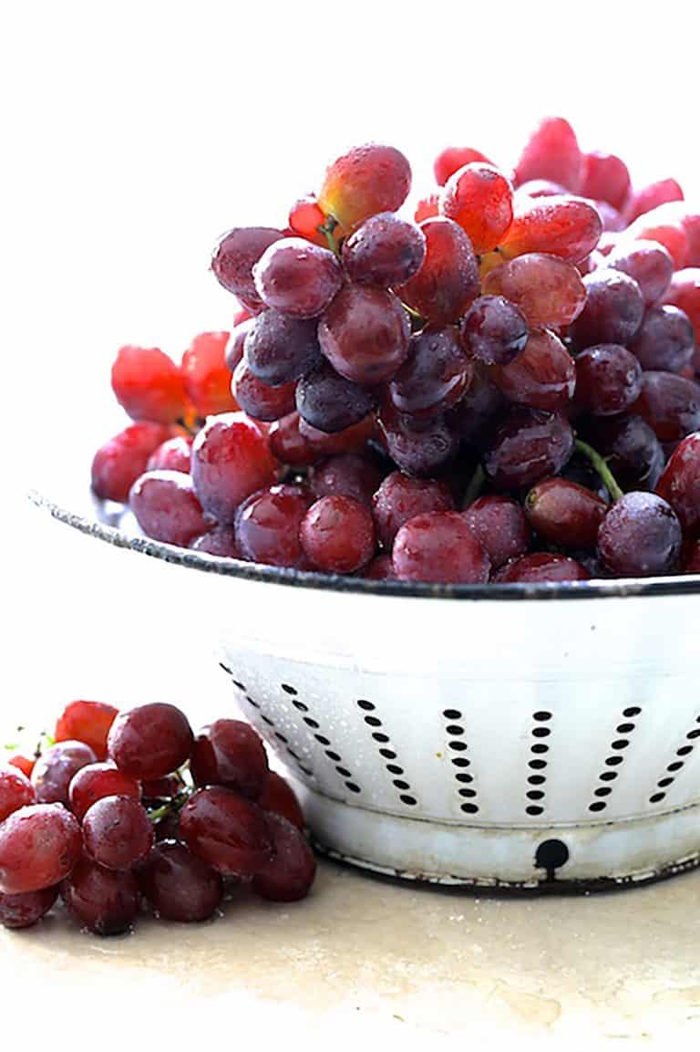 Italian Sausage and Grapes with Goat Cheese Polenta