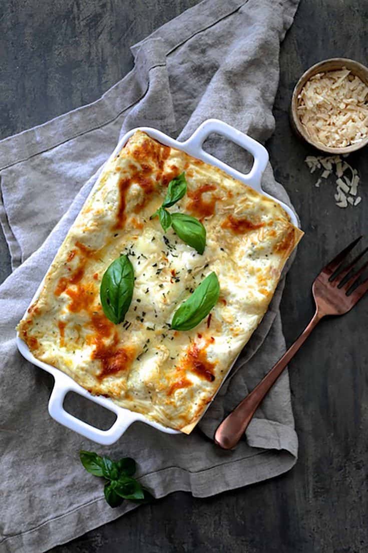 Lasagna with Pesto Green Beans and Potatoes