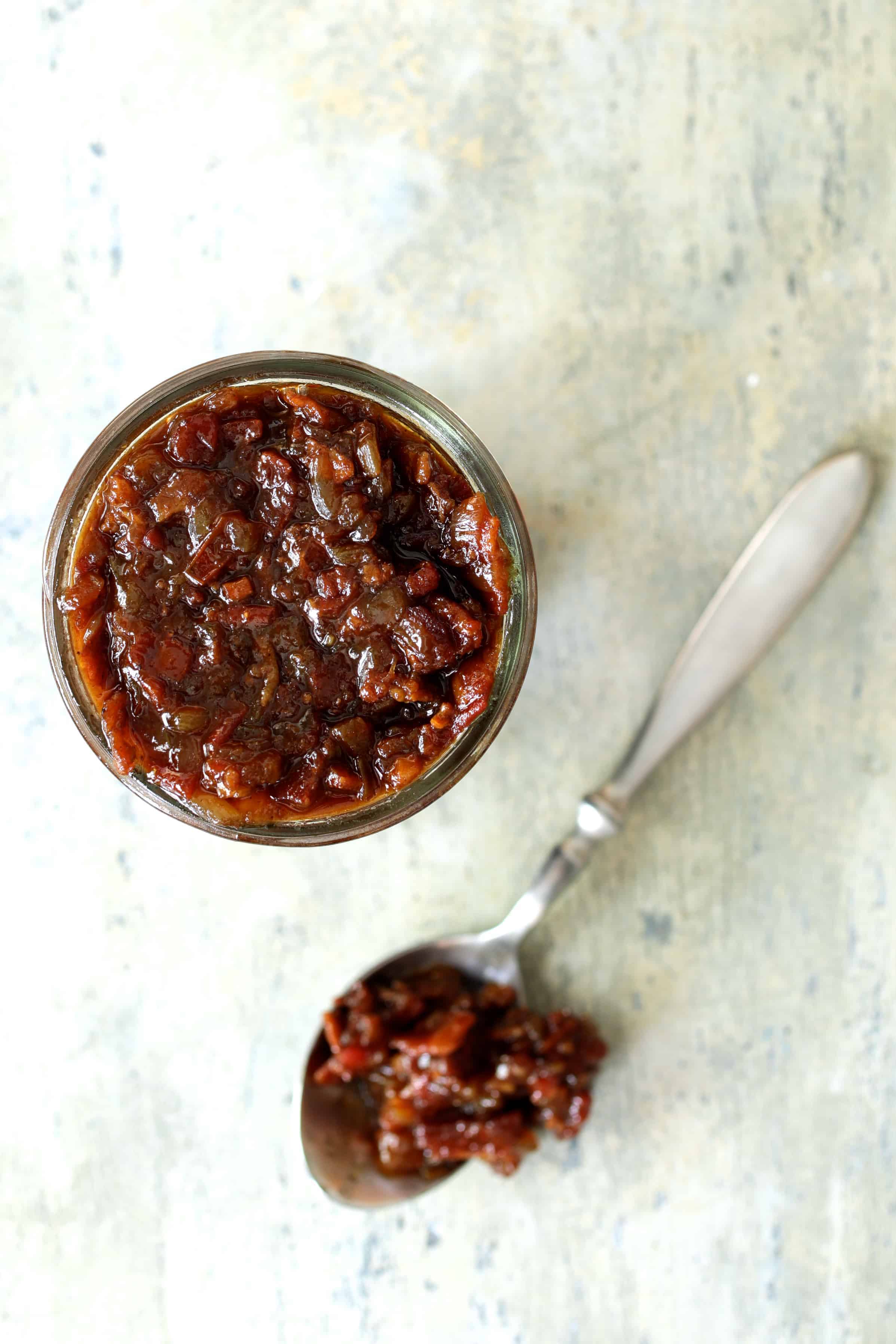 Grilled Burgers with Bacon Tomato Jam and Smoked Gouda