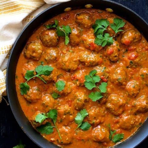 Meatballs In Spicy Curry-image