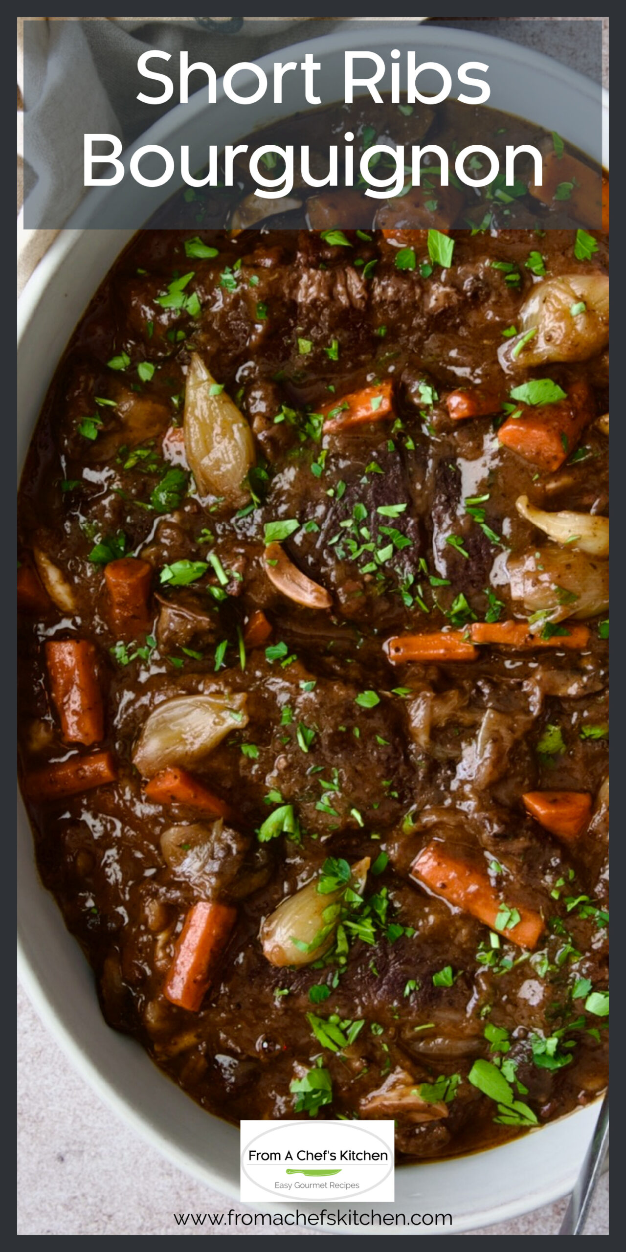 Boneless Beef Short Ribs Recipe BourguignonStyle!