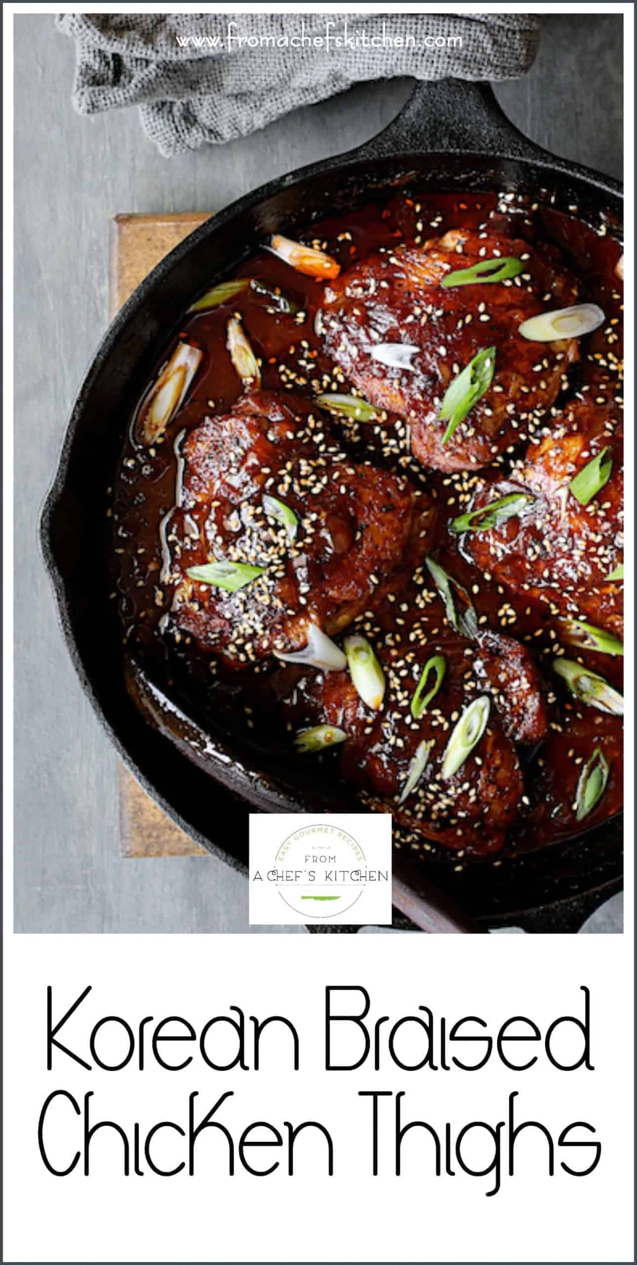 Korean Braised Chicken Thigh Recipe From A Chef's Kitchen