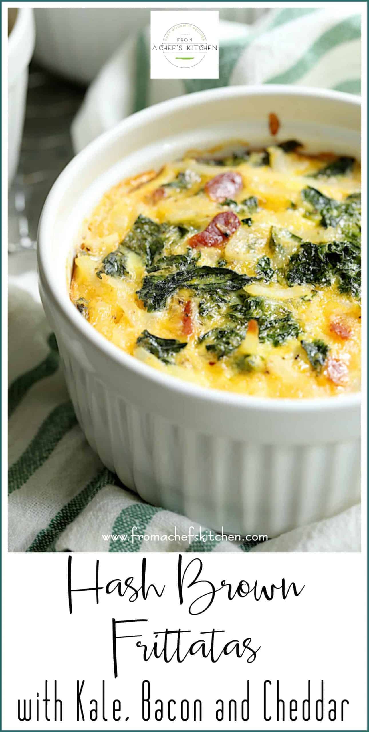 Hash Brown Frittata Recipe with Kale Bacon and Cheddar