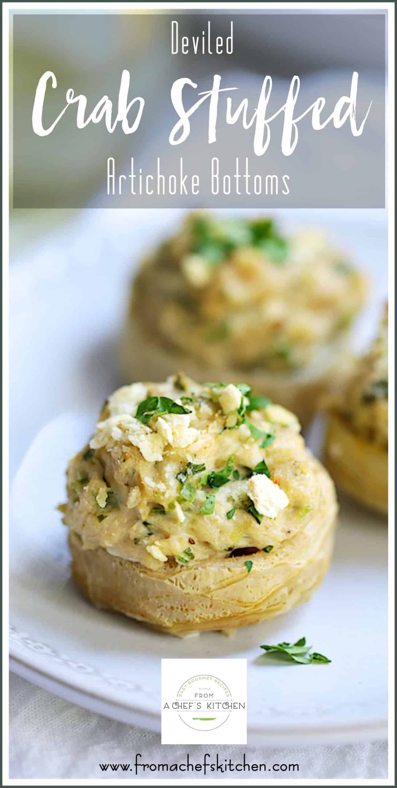 Deviled CrabStuffed Artichoke Bottoms Easy and Elegant!!!