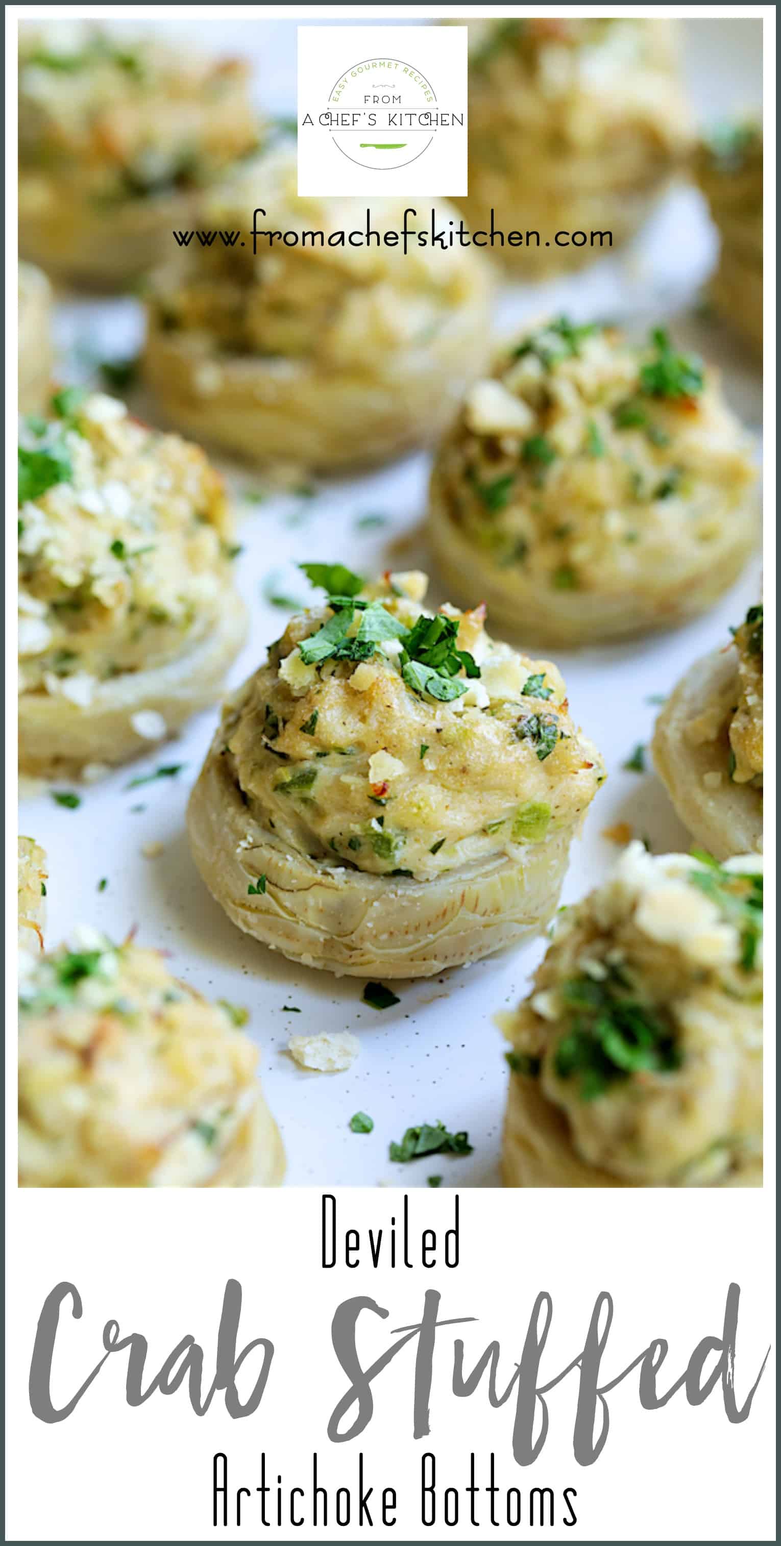 Deviled CrabStuffed Artichoke Bottoms Easy and Elegant!!!