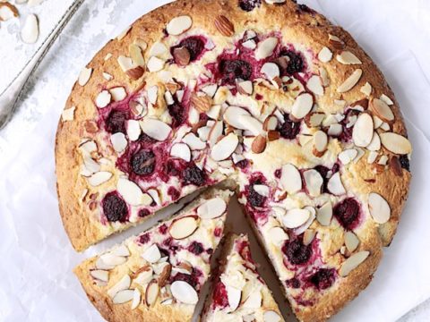 Raspberry Ricotta Cake With Almonds From A Chef S Kitchen