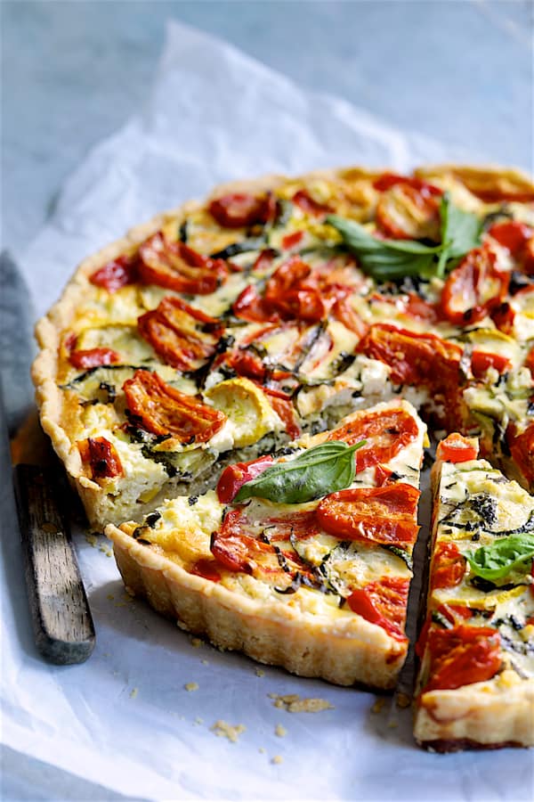Vegetable and Goat Cheese Tart Recipe From A Chef's Kitchen