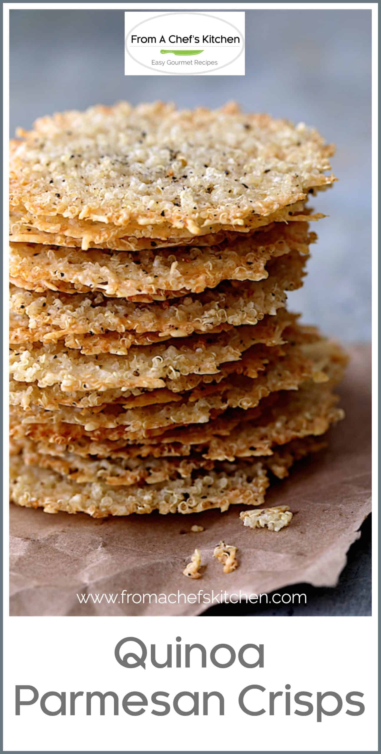Quinoa Parmesan Crisps Easy proteinrich snack!