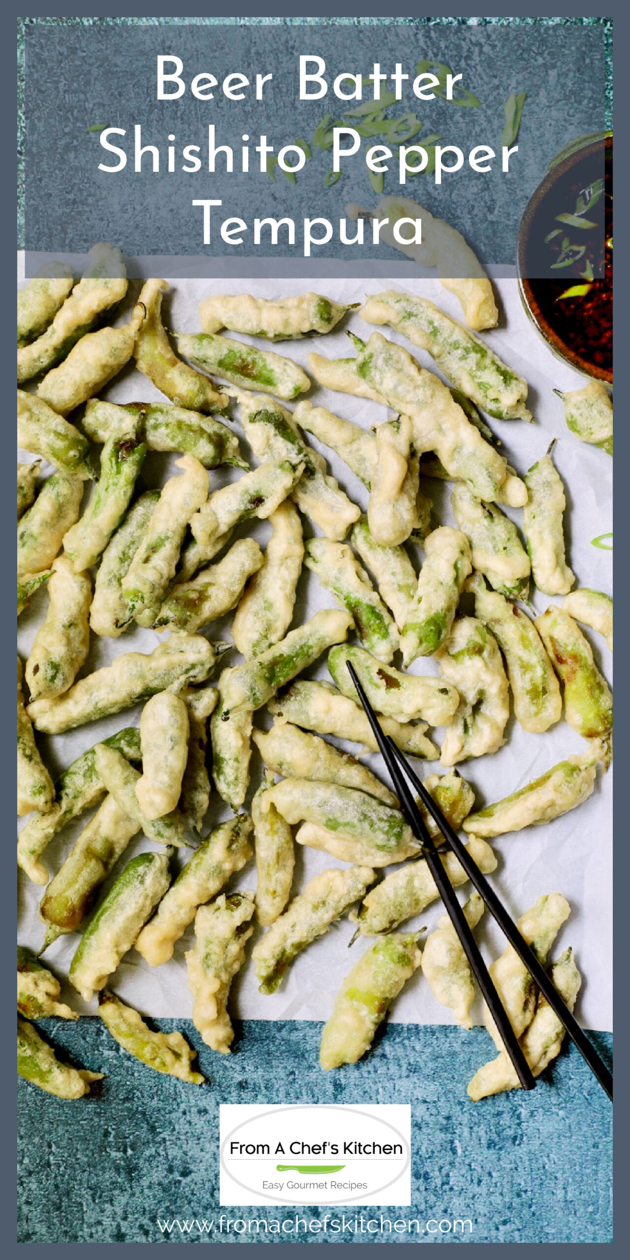 Shishito Pepper Beer Batter Tempura & Spicy Garlic Dipping Sauce