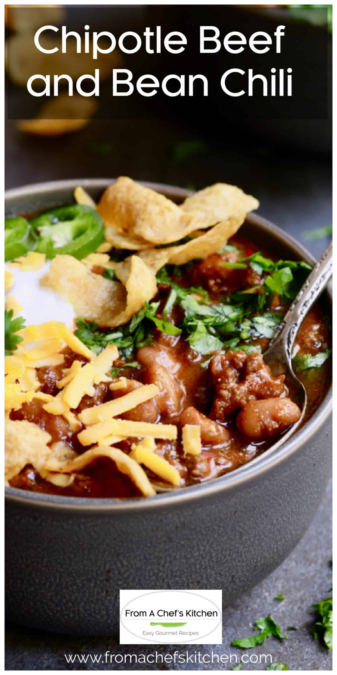Chipotle Beef and Bean Chili Recipe From A Chef's Kitchen