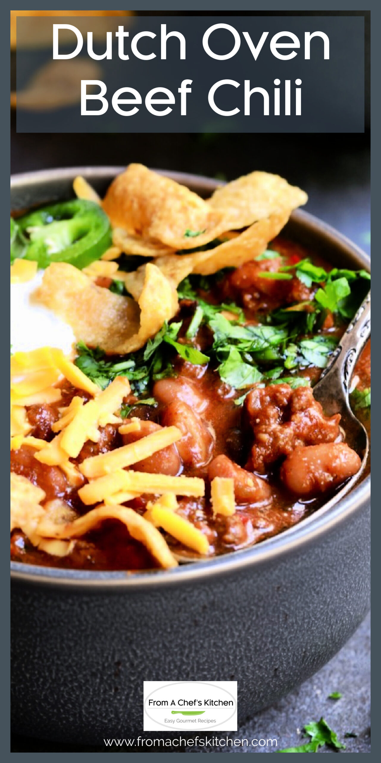 Dutch Oven Chili Recipe - From A Chef's Kitchen