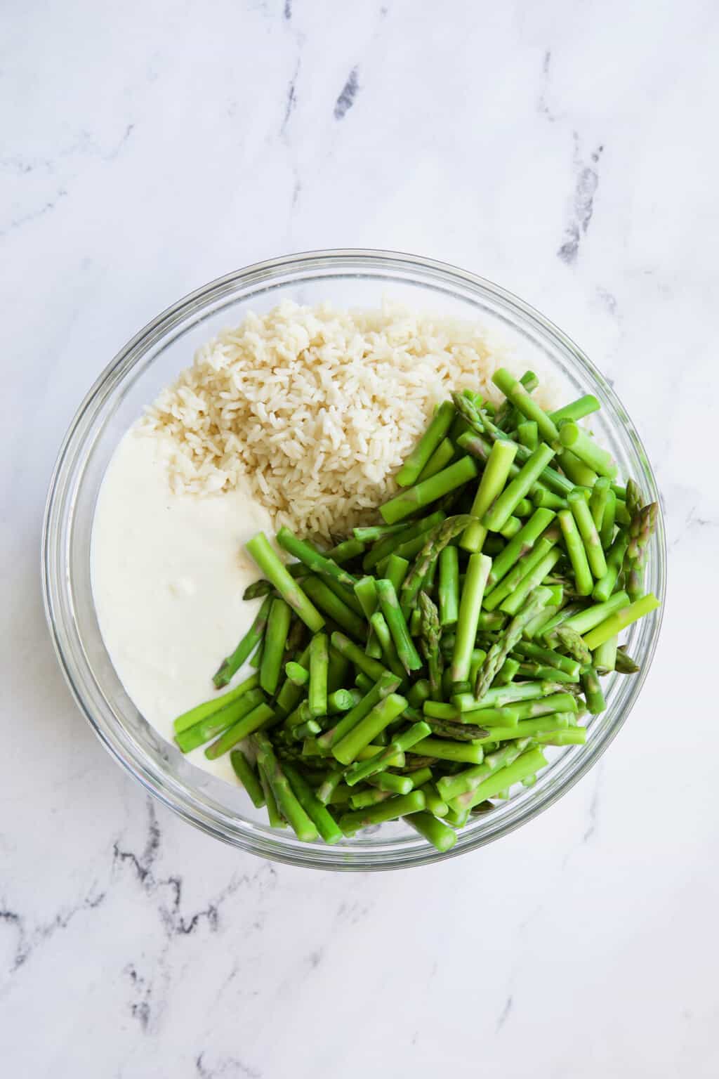 Creamy Asparagus and Rice Casserole From A Chef's Kitchen