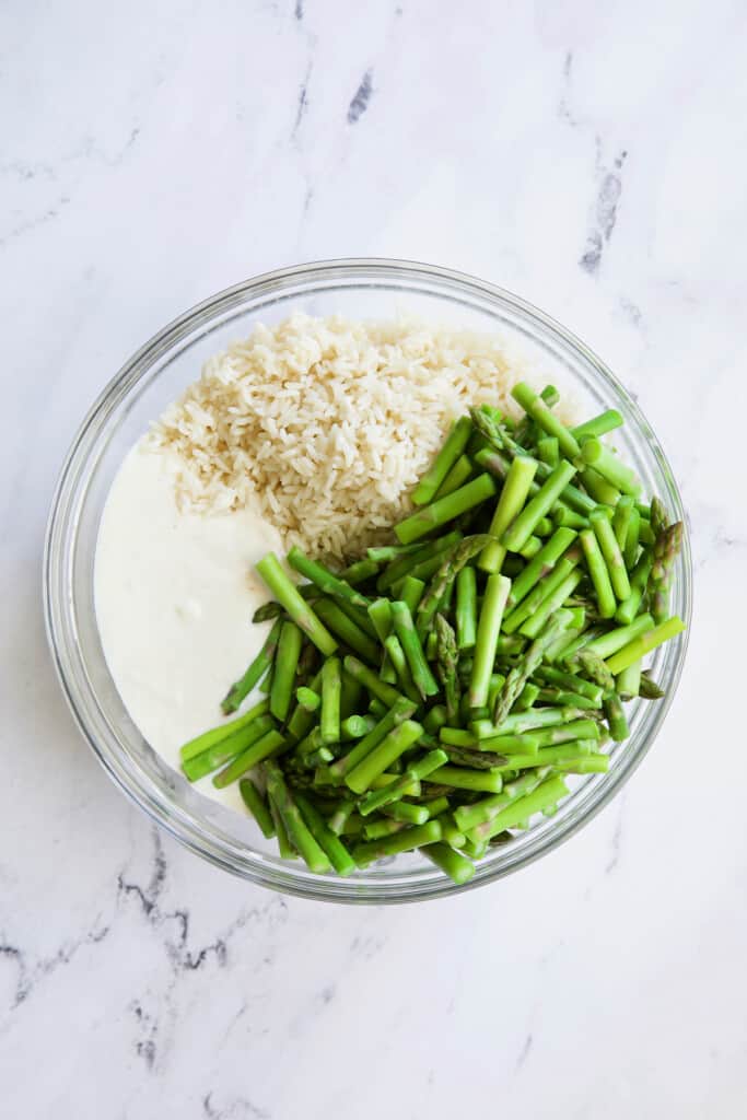 Creamy Asparagus and Rice Casserole From A Chef's Kitchen