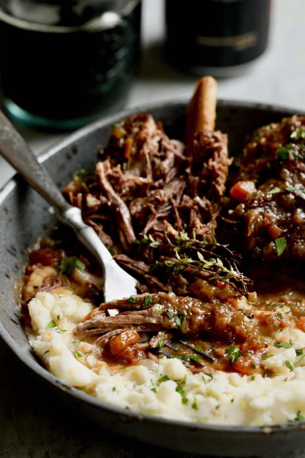Stout Braised Beef Short Ribs and Irish Colcannon