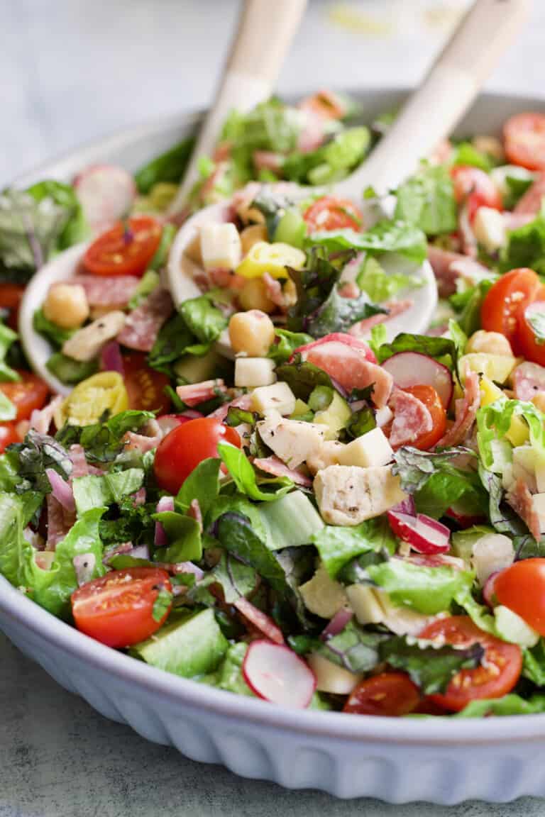 Italian Chopped Salad Recipe with Chicken From A Chef's Kitchen