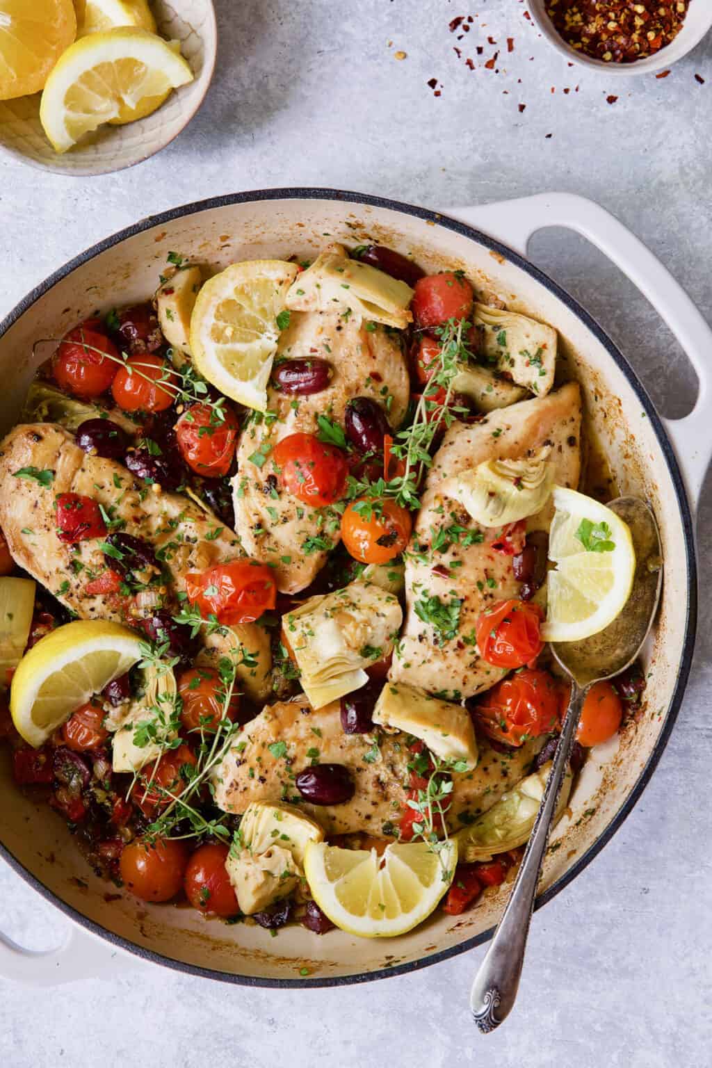 Easy Skillet Mediterranean Chicken Recipe From A Chef s Kitchen