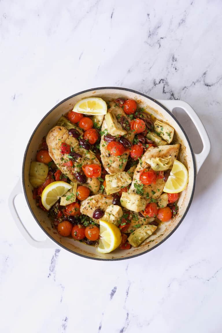 Easy Skillet Mediterranean Chicken Recipe From A Chef's Kitchen