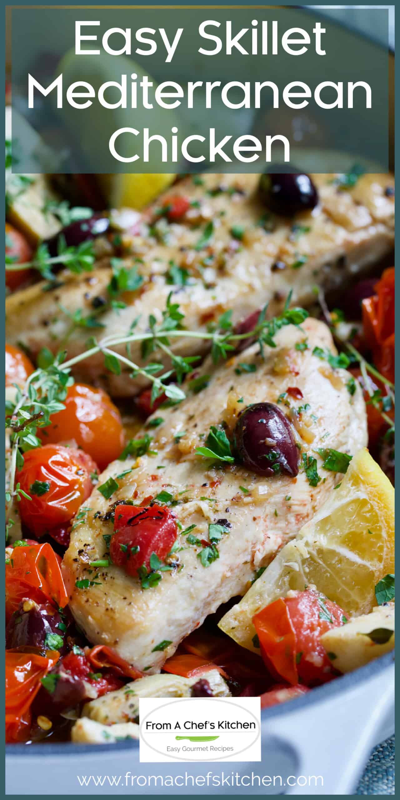 Easy Skillet Mediterranean Chicken Recipe - From A Chef's Kitchen