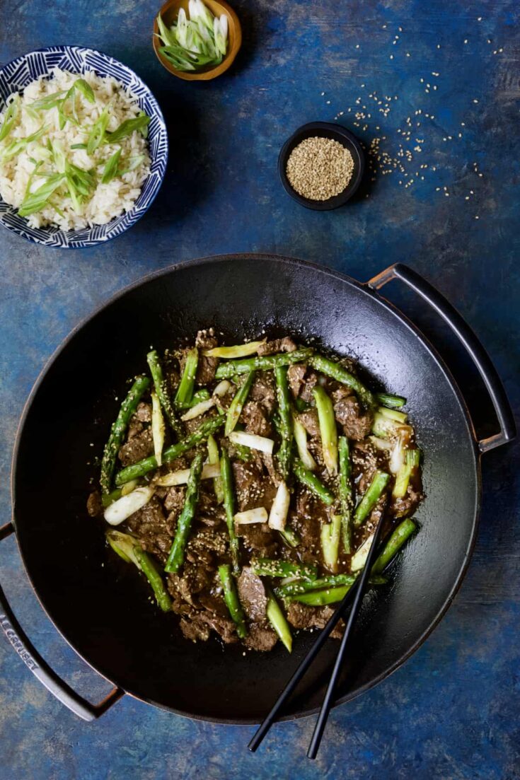 Sesame Beef and Asparagus Stir Fry Easy and Amazing!