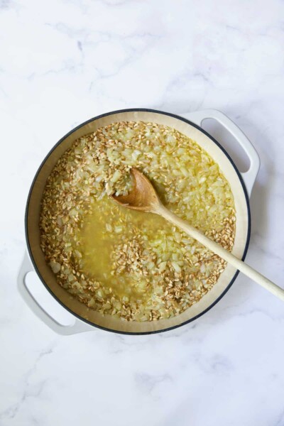 Tomato Farro Risotto Recipe with Basil and Parmesan
