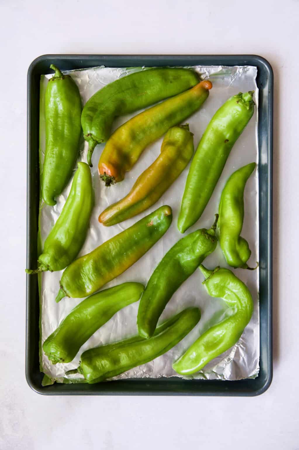 How to Roast and Freeze Hatch Green Chiles (Easy Oven Method)