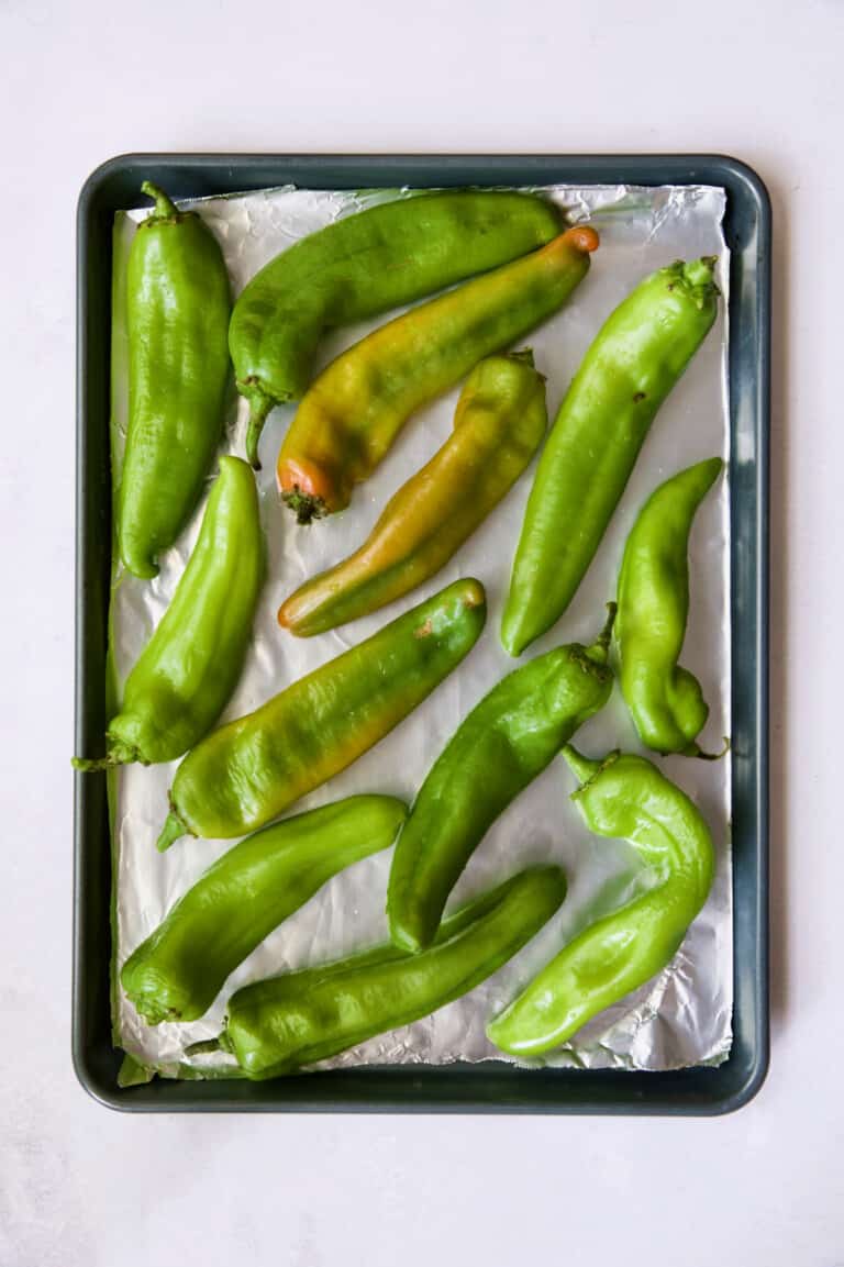 How to Roast and Freeze Hatch Green Chiles (Easy Oven Method)