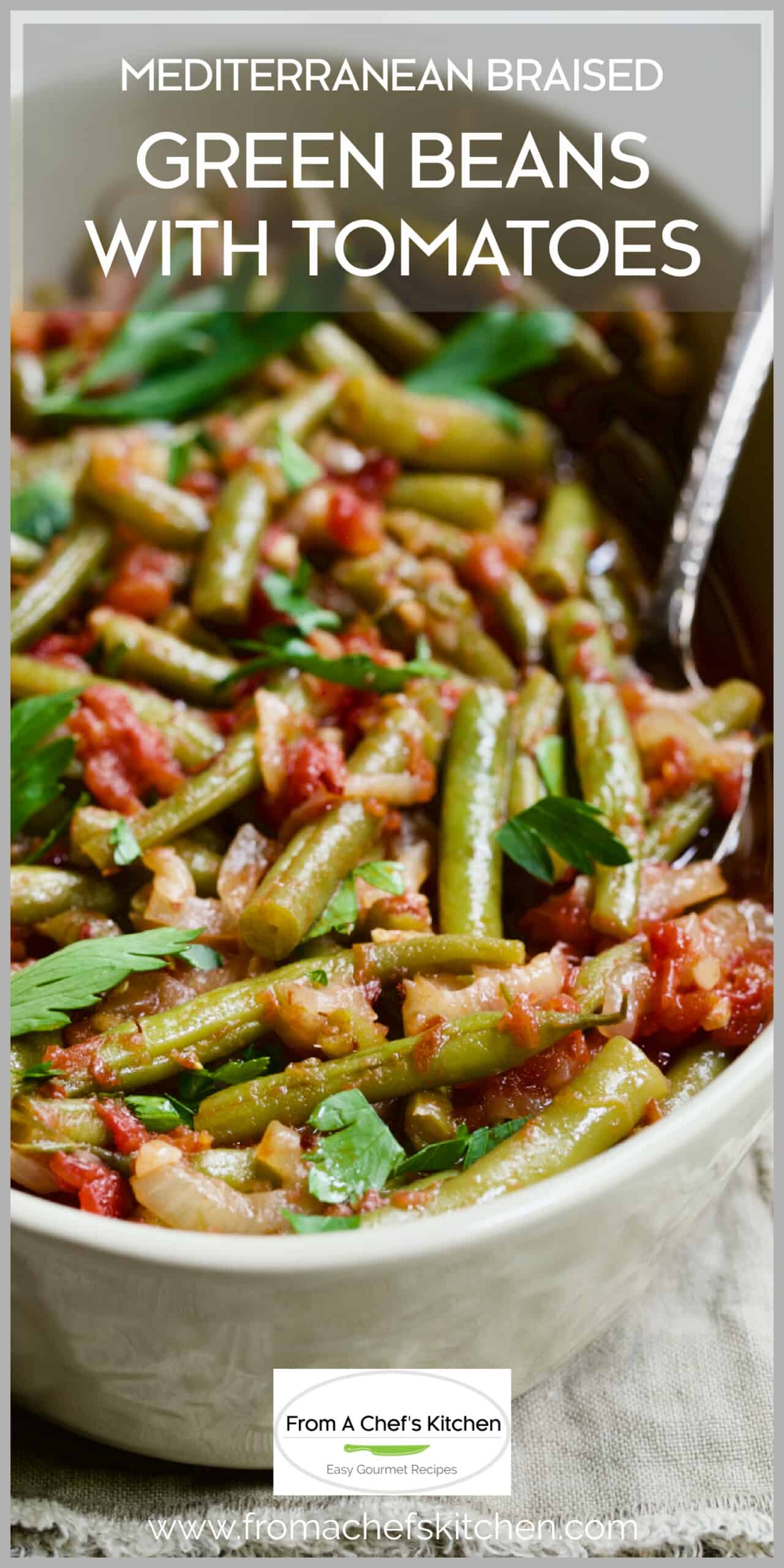 Mediterranean Braised Green Beans with Tomatoes Recipe