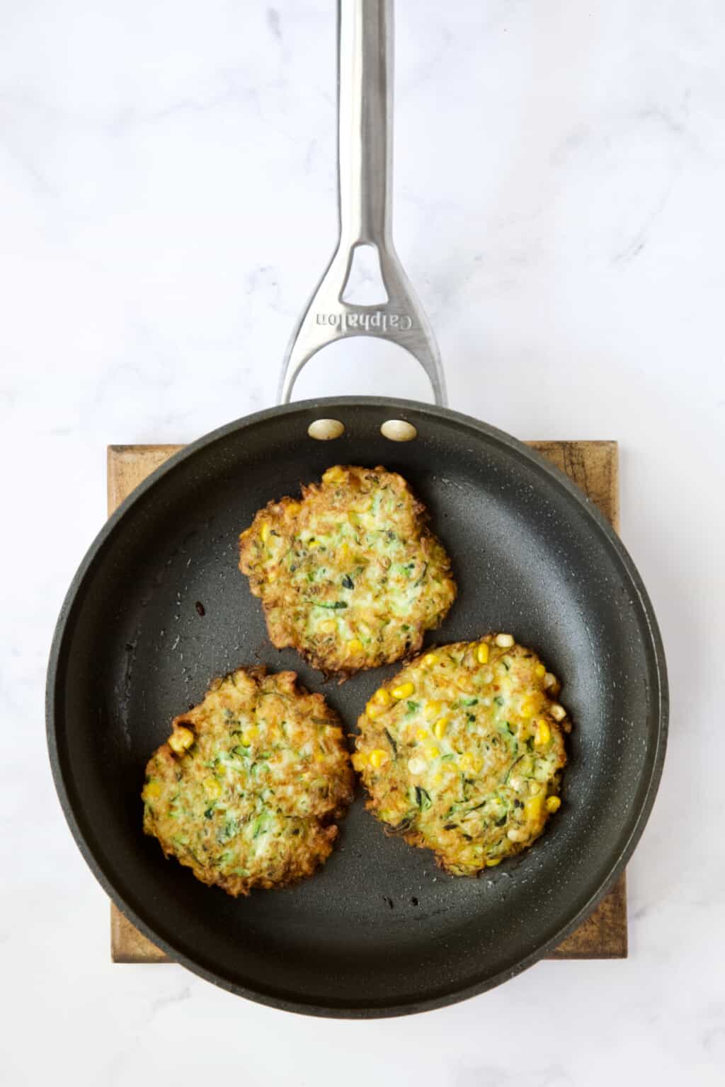 Zucchini Corn Fritters Recipe with Basil Buttermilk Sauce