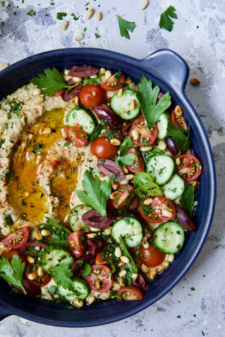 Loaded Roasted Eggplant Dip Recipe From A Chef's Kitchen