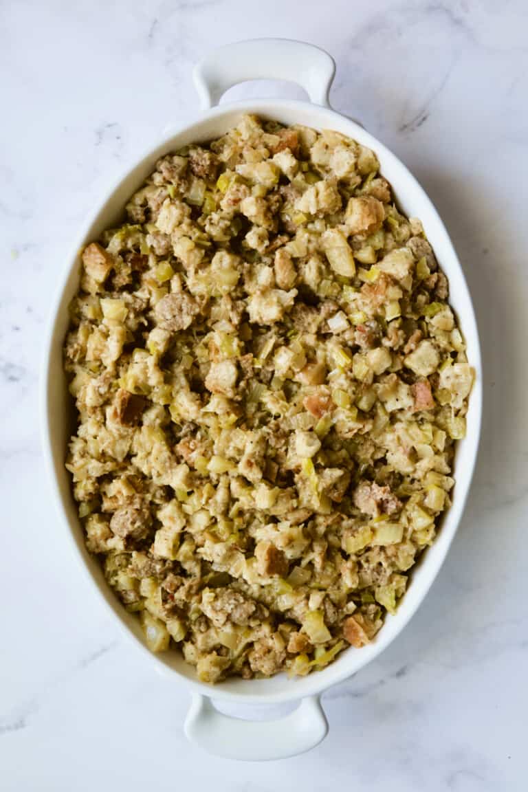 Easy Sausage Stuffing Recipe with Fennel and Leeks