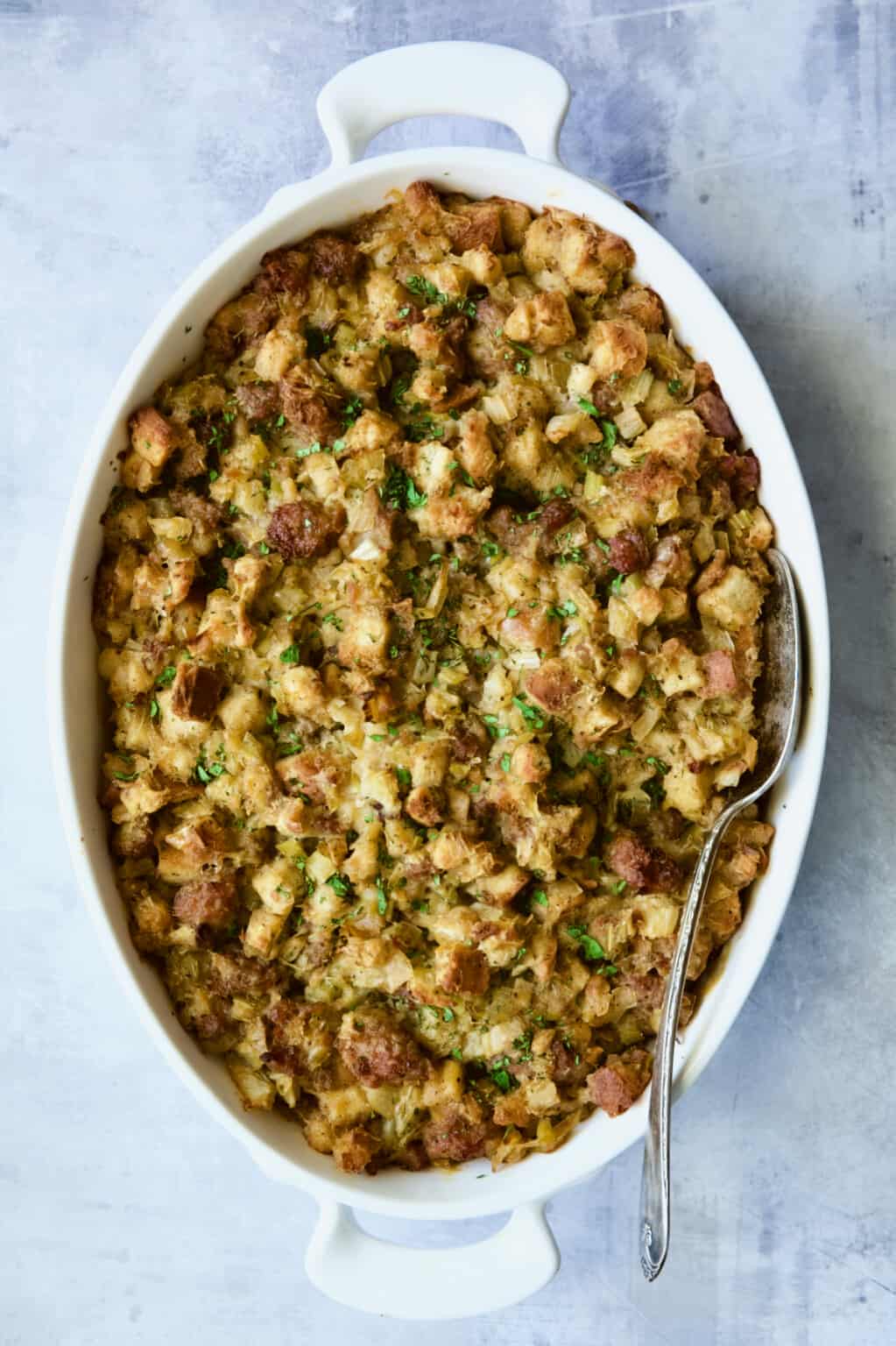 Easy Sausage Stuffing Recipe with Fennel and Leeks