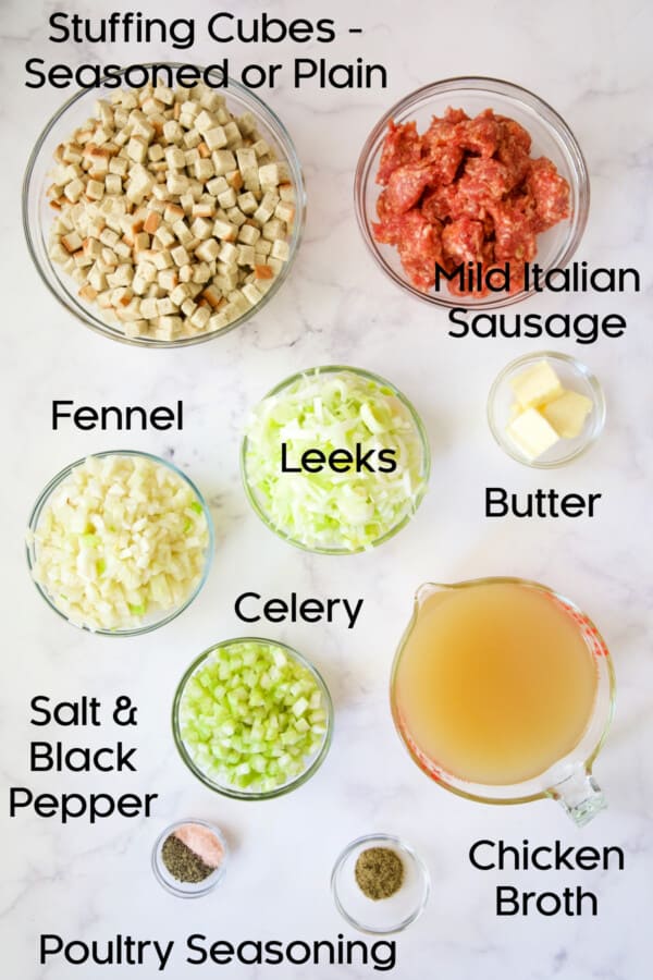 Easy Sausage Stuffing Recipe with Fennel and Leeks