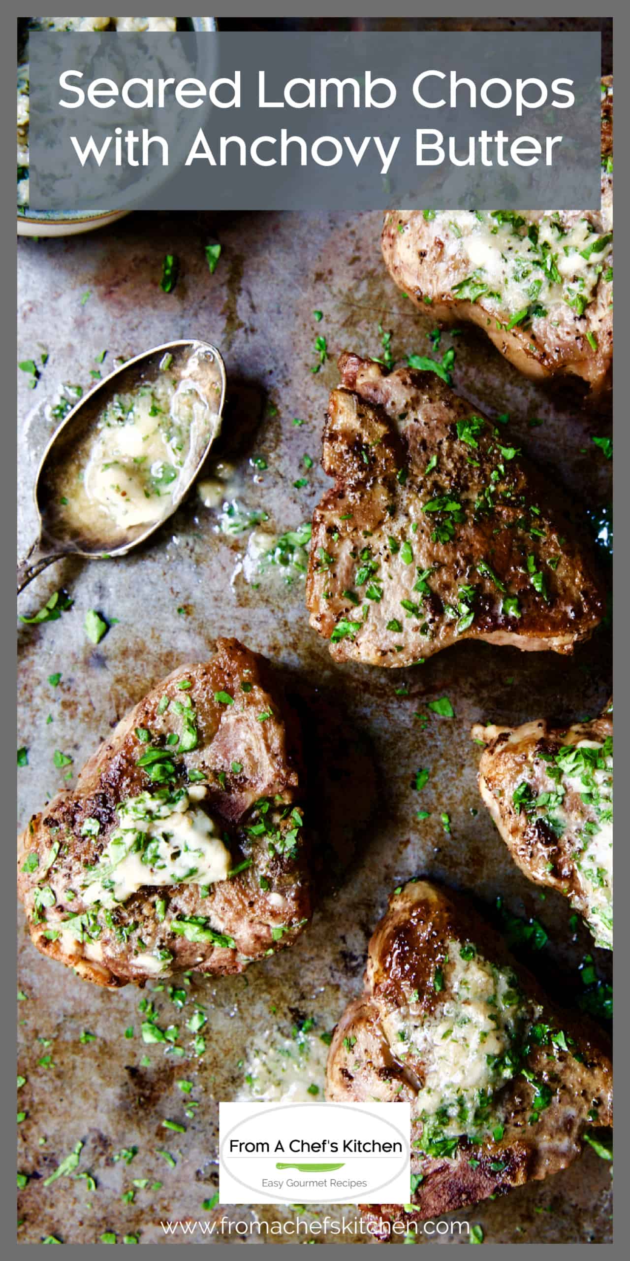 Easy PanSeared Lamb Chops with Anchovy Butter