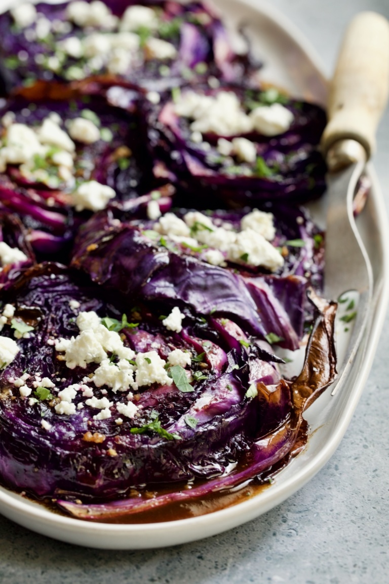 Roasted Red Cabbage Steaks Recipe From A Chef's Kitchen