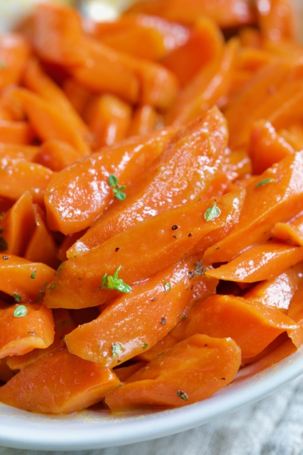 BourbonGlazed Carrots with Honey From A Chef's Kitchen