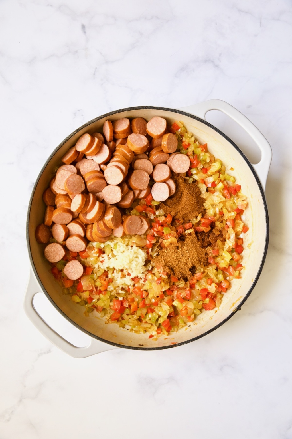 LowCarb Jambalaya Recipe with Chicken Sausage and Shrimp