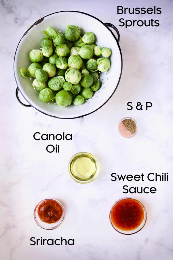 Sriracha Sweet Chili Brussels Sprouts From A Chef's Kitchen