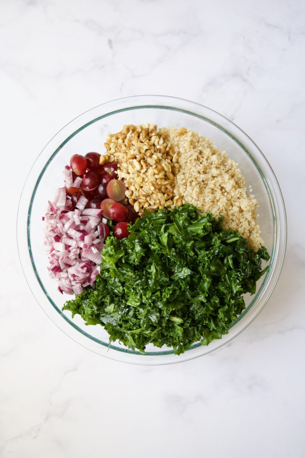 Kale Quinoa Salad Recipe with Lemon Honey Dressing