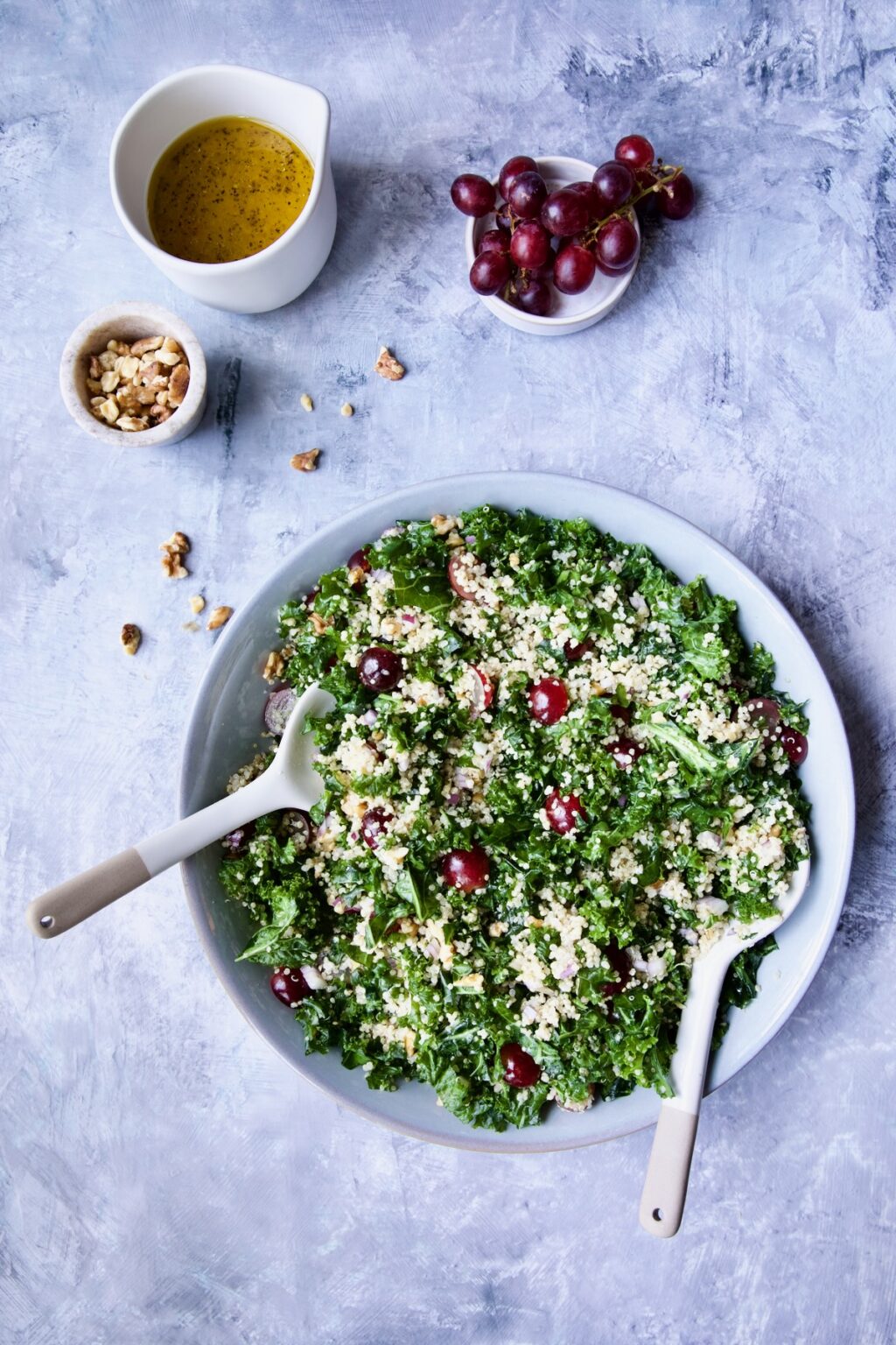 Kale Quinoa Salad Recipe with Lemon Honey Dressing