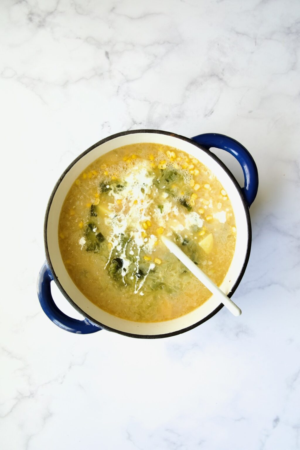 Roasted Poblano Corn Chowder Recipe From A Chef's Kitchen