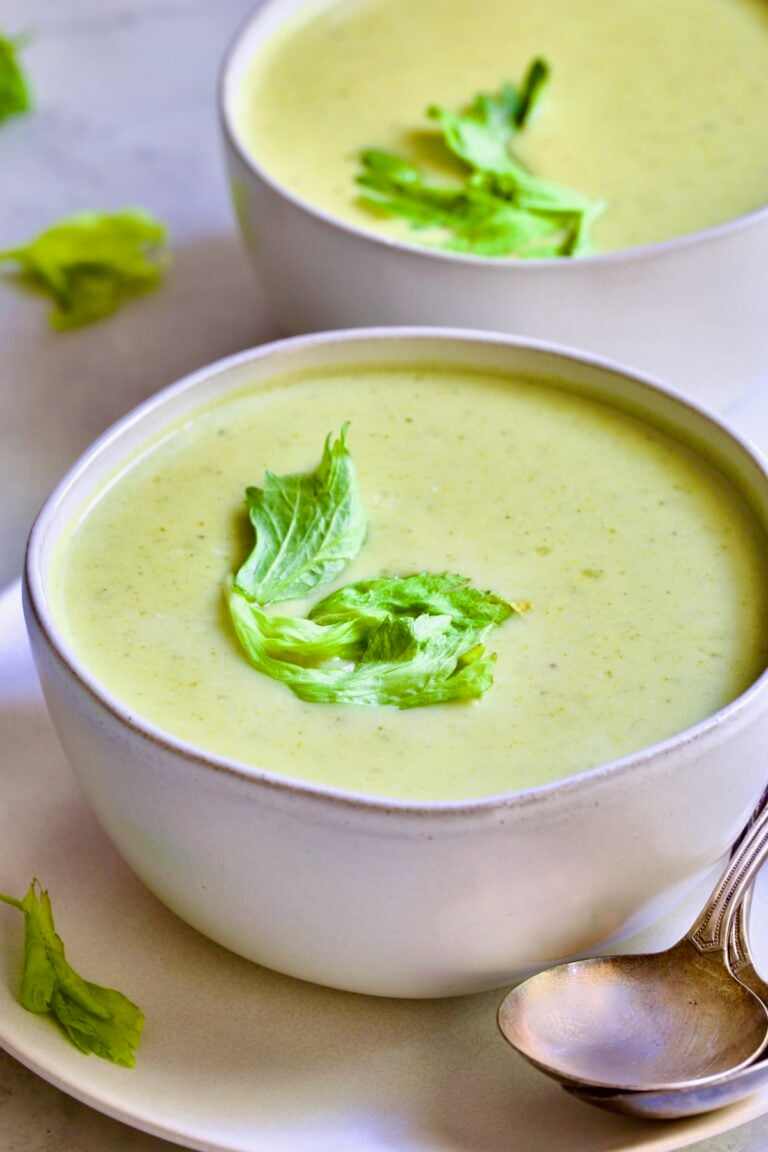 Cream of Celery Leaves Soup Recipe From A Chef's Kitchen