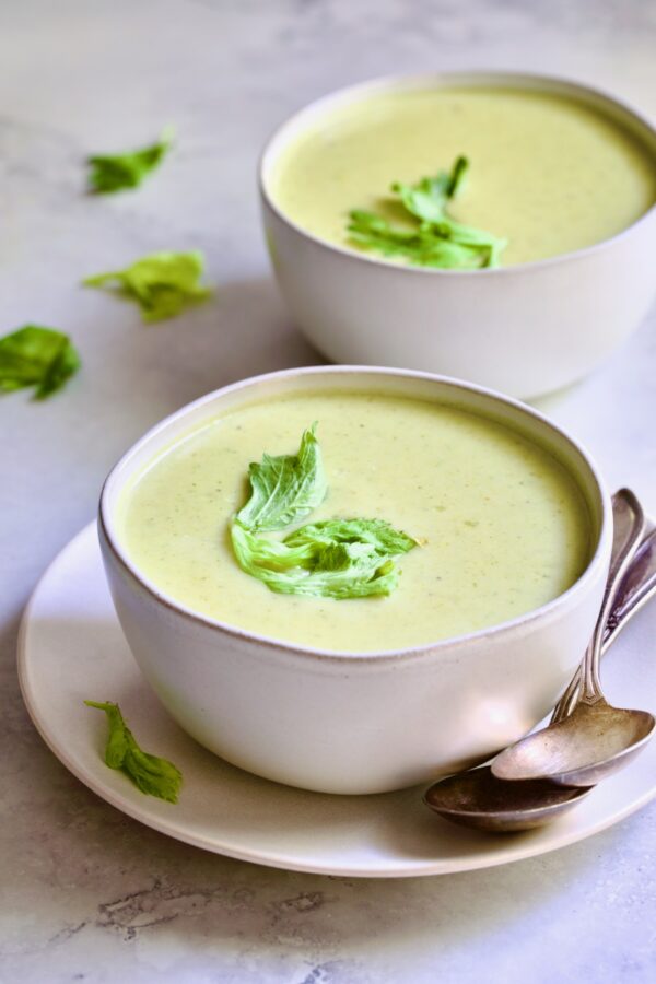 Cream of Celery Leaves Soup Recipe From A Chef's Kitchen