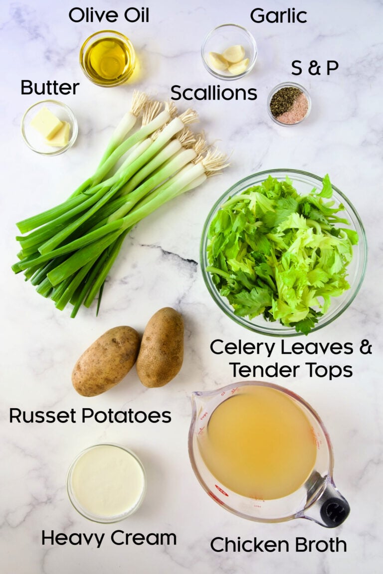 Cream of Celery Leaves Soup Recipe From A Chef's Kitchen